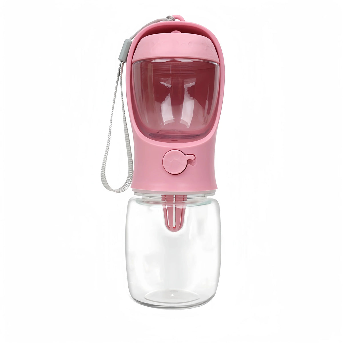 PawDeck Pawsip water and treat bottle for dogs in Pink