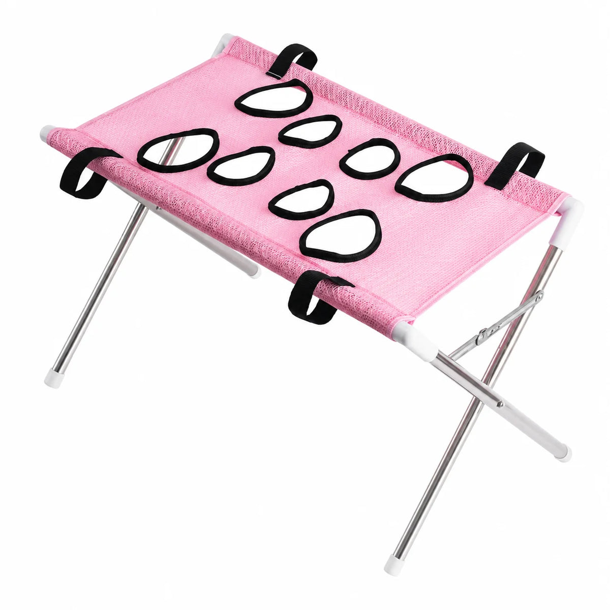 PawDeck GroomLift pet grooming stand in pink